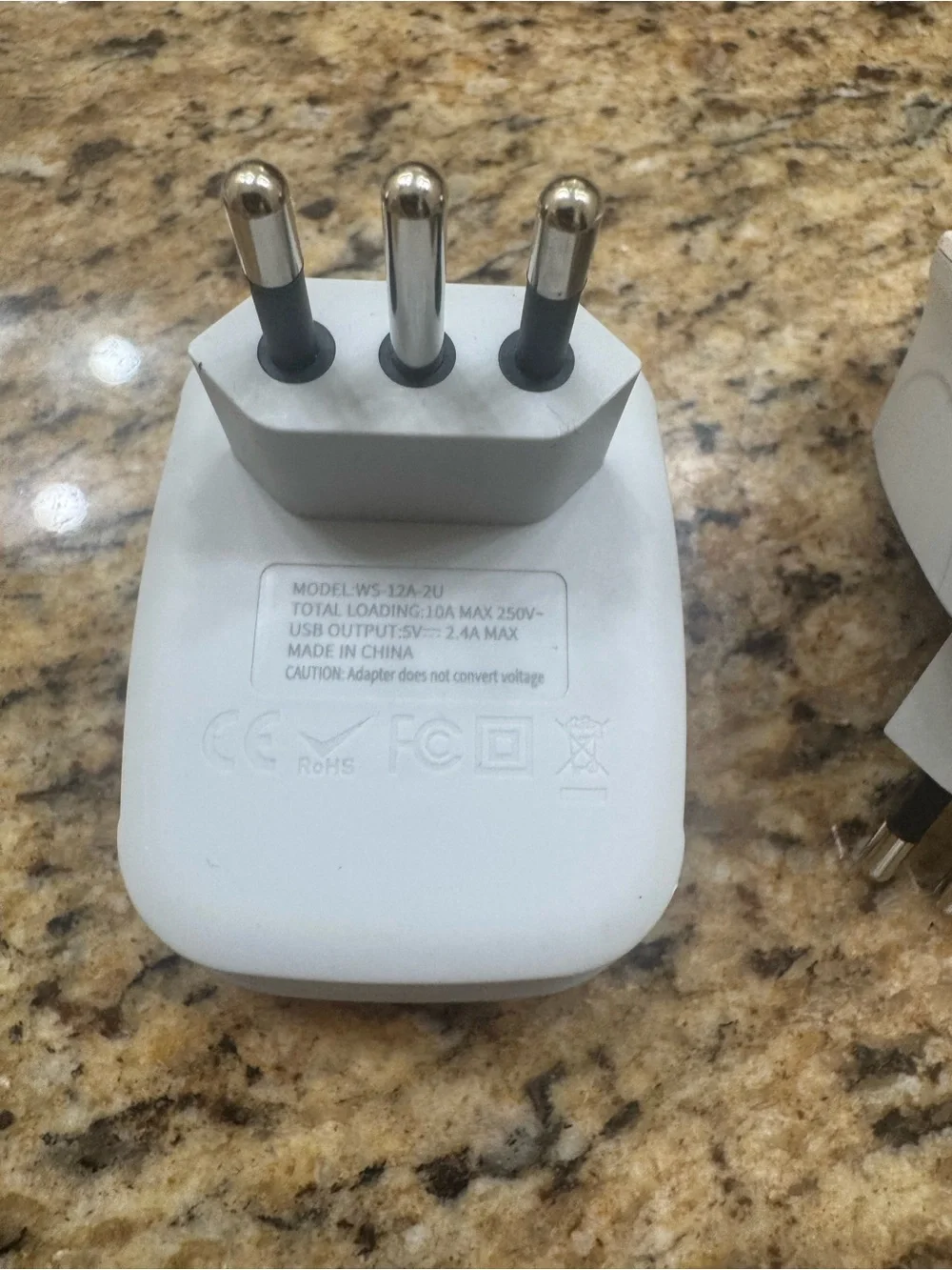 White Universal USB Wall Charger Adapter - 2 Pack